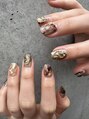 ハラジュクネイルズ(harajukunails)&nbsp;インクや奥行きのあるニュアンスも得意です。大人ブラウン