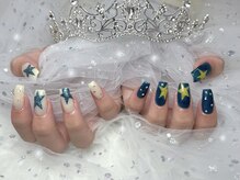 ベルグローアルファネイル(BELLE GROW ALPHA NAIL)/星アートネイル