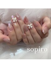 ソピーロ 三番町店(sopiro)/ガーリーリボンネイル