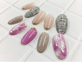 7500円　ツイード　タイダイ