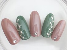 ネイルサロン あかねいろ/春色　フラワーネイル　