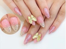 ネイルコレクション ピンク(Nail Collection Pink)/ジェル放題＋蝶々パーツ♪