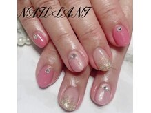 ネイルクロスラニ 練馬店(Nail Lani)/ピンクゴールド大人っぽネイル♪