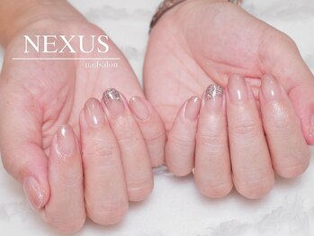 ネクサス(NEXUS)/ツイードのフレンチネイル