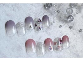 4600円　フラワー　キラキラ