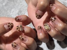 ネイルアン 下中野店(Nail Ann)/ベージュ×レオパード