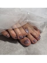 ホワイト(WHITE)/フットラメワンカラー