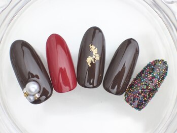 ネイルサロン あかねいろ/バレンタイン チョコネイル