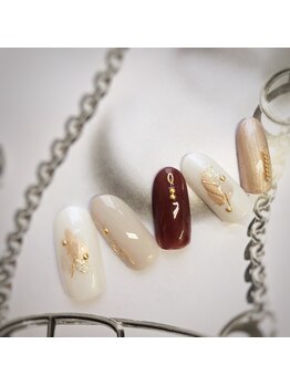 塗りかけネイル