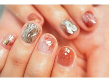 オトナネイル(otona nail)/うねうねメタリックネイル