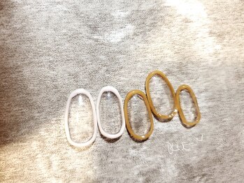 ブルーエヌ(BLUE N)/囲みネイル☆お洒落ニュアンス