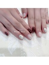 リッシュ ドゥ(RICHE deux)/シアーブラック☆ホロドット