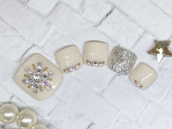 アルセア 上野御徒町店(Alcea)/冬フット 雪の結晶 ストーン