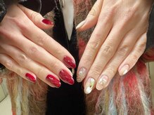 ネイルサロンアンドスクール ミュー(Nail Salon & school mieux)/個性派アシメネイル