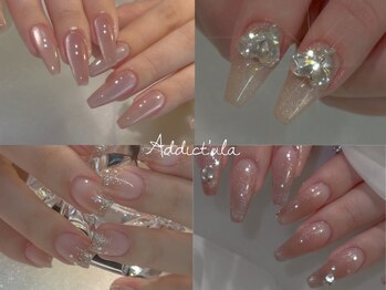 アディクトウラ ネイル(Addict'ula nail)の写真/【ちび爪さんも諦めないで★】長さだしで理想の美爪をご提案♪ロングネイルも◎