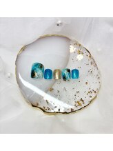 エヌコロン バイマイラッシュ(N:bymylash)/フットネイル 定額デザイン