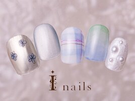 お花チェックネイル9480円