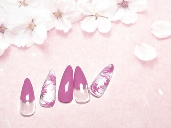 シエル ネイルズ(CIEL NAILS)/4月 ハンド 定額 シンプル3