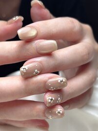 ドットお花ネイル