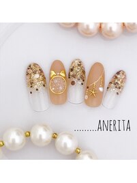 Xmasシャンパン☆ネイル