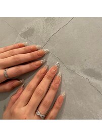 ラメフレンチネイル☆