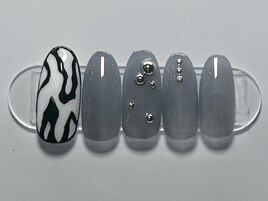 ニュアンス★グレー★スタッズ