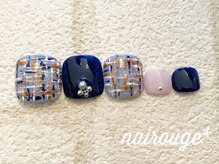 ネイル―ジュ 札幌大通店(nairouge*)/フット☆ツィードネイル♪