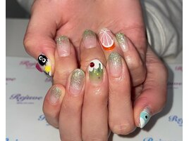 クリームソーダとオレンジ★