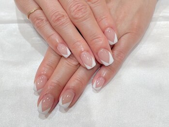 ヘアアンドネイル ミューズ 新浦安店(HAIR&NAIL MUSE)/変形フレンチネイル