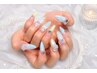150分☆チップ長さだし10本&アートし放題(パーツ込み)￥15980