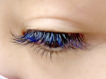 カラーアイラッシュ(Color eyelash)/カラーMIX【ブルー】