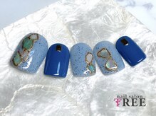 ネイルサロン トゥリー(TREE)/シェル囲みフットネイル！