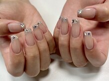 シピ ネイル(Chipi Nail)/きらきらGlassフレンチ
