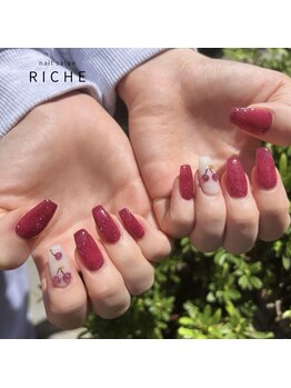 リッシュ(RICHE)/新色フラッシュ×チェリーネイル