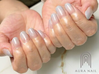 オーラ レアレア市川店内(AURA)/涼しげなブルーのカラグラ