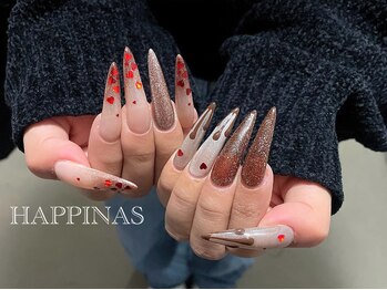 バレンタインネイル