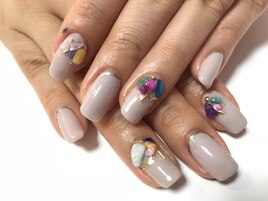 シャワーストーンネイル