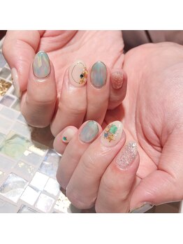 アティックネイルアトリエ(attic nail atelier)/海デザインネイル★