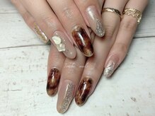 トゥーシェネイルズ(Touche'nails)/べっ甲ネイル