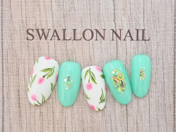 スワロンネイル(SWALLON NAIL)/3月、４月　定額ネイル★