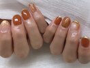 秋冬カラーニュアンスネイル