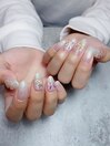 きらきらオーロラカラーネイル