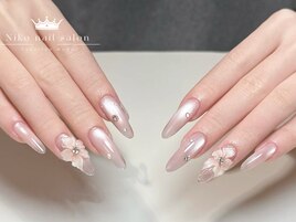 クリスマス/冬ネイル/ツイード