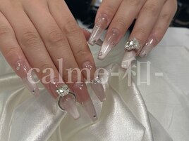 ちゅるんグラデ×ロングビジュー