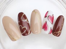 ネイルサロン あかねいろ/バレンタイン　チョコネイル