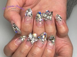 【自爪ネイル】オーロラネイル