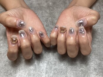 アール 海老名店(R)/持ち込みデザイン＊くまネイル