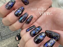 ヴィーヴル(vivre.)/手書き/ニュアンス/宇宙