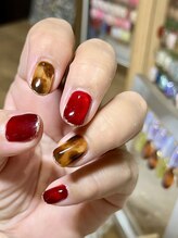 ラムネイル(la_m.nail)/べっ甲ネイル