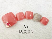 ネイルスタジオ ルキナ(LUCINA)/c-347 コーラルピンクネイル
